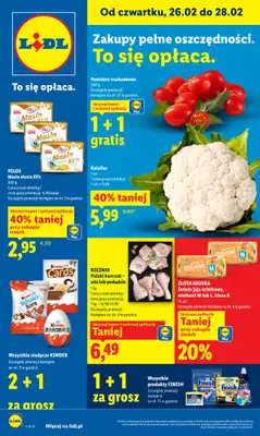 Lidl - gazetka promocyjna Oferta od czwartku od czwartku 26.02 do soboty 28.02