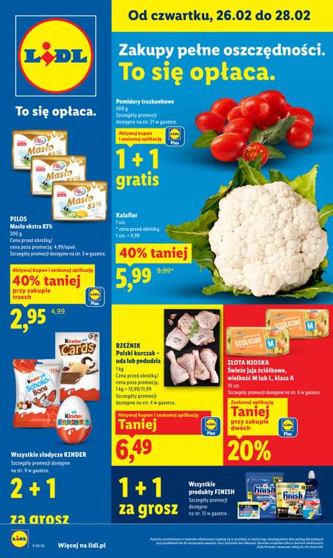 Lidl - gazetka promocyjna Oferta od czwartku od czwartku 26.02 do soboty 28.02