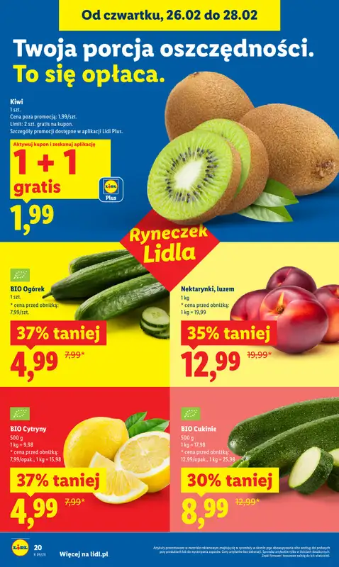 Lidl - gazetka promocyjna Oferta od czwartku od czwartku 26.02 do soboty 28.02 - strona 20