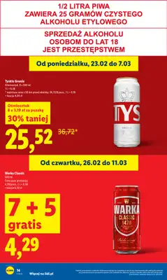 Lidl - gazetka promocyjna Oferta od czwartku od czwartku 26.02 do soboty 28.02 - strona 14