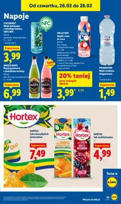 Lidl - gazetka promocyjna Oferta od czwartku od czwartku 26.02 do soboty 28.02 - strona 43