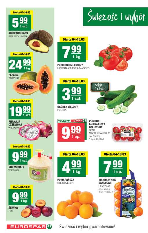 SPAR - gazetka promocyjna Gazetka Eurospar od środy 04.03 do niedzieli 15.03 - strona 2