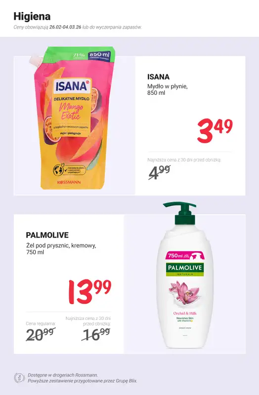 Rossmann - gazetka promocyjna MEGA promocje z nowej gazetki od czwartku 26.02 do środy 04.03 - strona 9