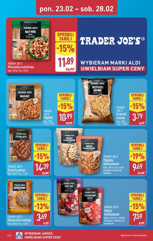 Aldi - gazetka promocyjna Pełny katalog! od poniedziałku 23.02 do soboty 28.02 - strona 16