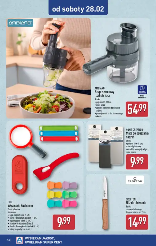 Aldi - gazetka promocyjna Pełny katalog! od poniedziałku 23.02 do soboty 28.02 - strona 38