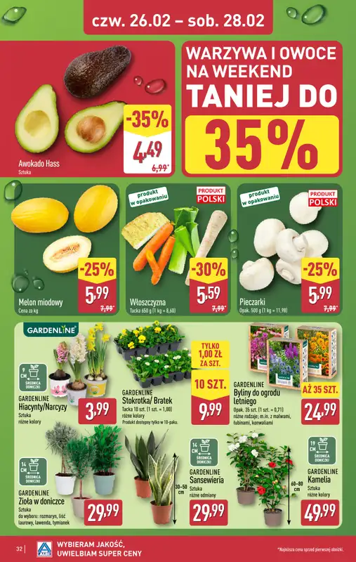 Aldi - gazetka promocyjna Pełny katalog! od poniedziałku 23.02 do soboty 28.02 - strona 32