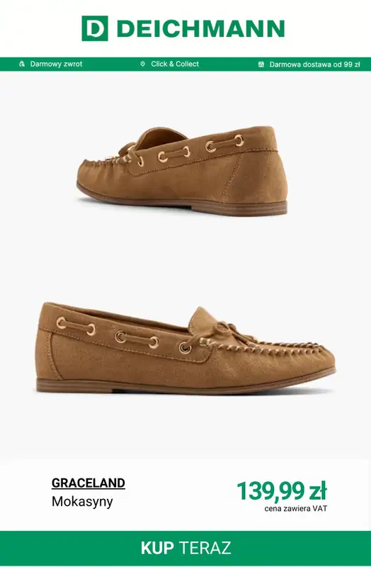 Deichmann - gazetka promocyjna Mokasyny na wiosnę od czwartku 26.02  - strona 11