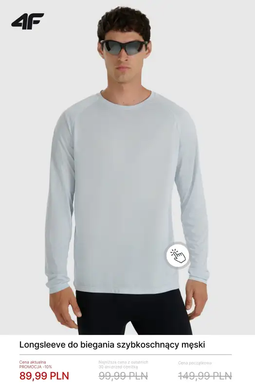 4F - gazetka promocyjna Ubrania do biegania w SUPER cenach! od czwartku 26.02  - strona 8