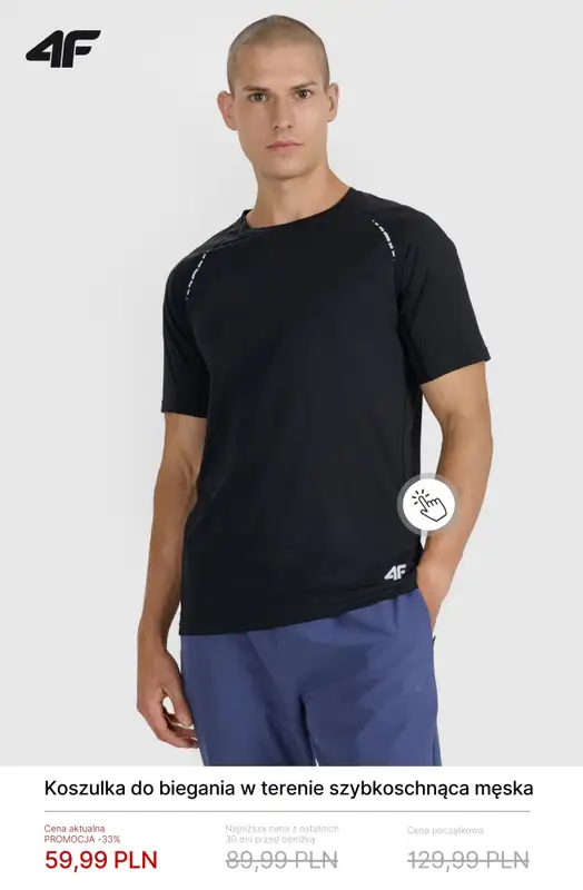 4F - gazetka promocyjna Ubrania do biegania w SUPER cenach! od czwartku 26.02  - strona 4
