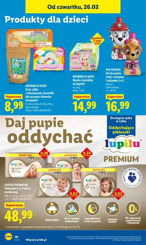 Lidl - gazetka promocyjna Oferta od czwartku od czwartku 26.02 do soboty 28.02 - strona 50