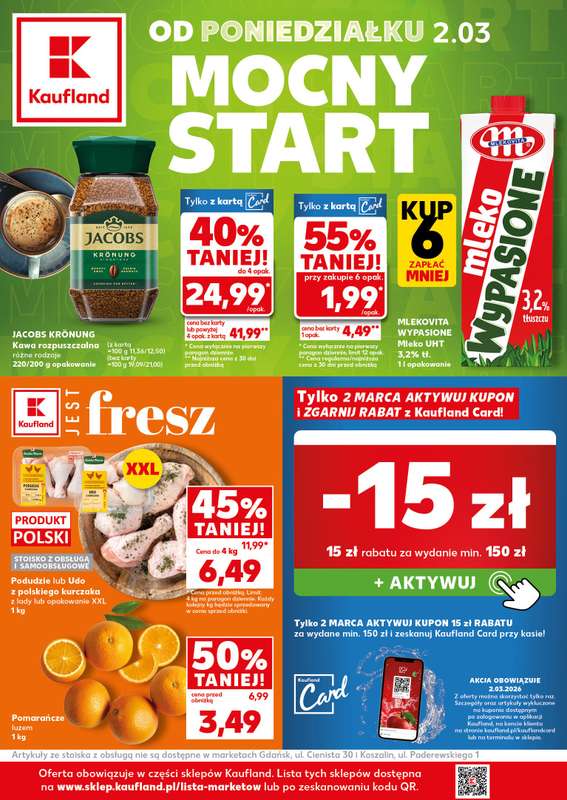 Kaufland - gazetka promocyjna Mocny Start od poniedziałku 02.03 do środy 04.03