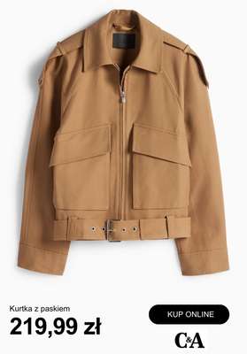 Kurtka z paskiem