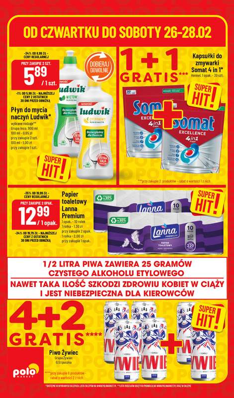 POLOmarket - gazetka promocyjna Super hity na weekend od czwartku 26.02 do soboty 28.02 - strona 4
