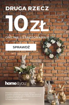 home&you - gazetka promocyjna Druga rzecz 10 zł od czwartku 26.02 do wtorku 03.03