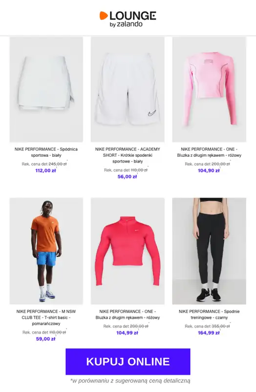 Lounge by Zalando - gazetka promocyjna Specjalne okazje:  Nike Performance od czwartku 26.02 do niedzieli 01.03 - strona 9
