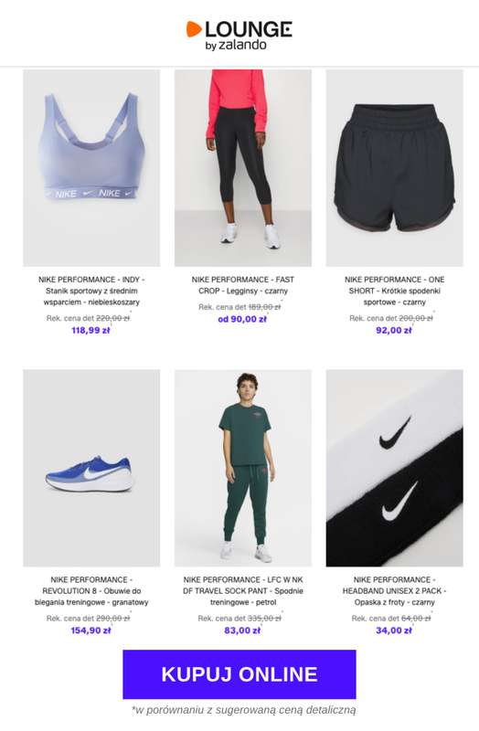 Lounge by Zalando - gazetka promocyjna Specjalne okazje:  Nike Performance od czwartku 26.02 do niedzieli 01.03 - strona 7