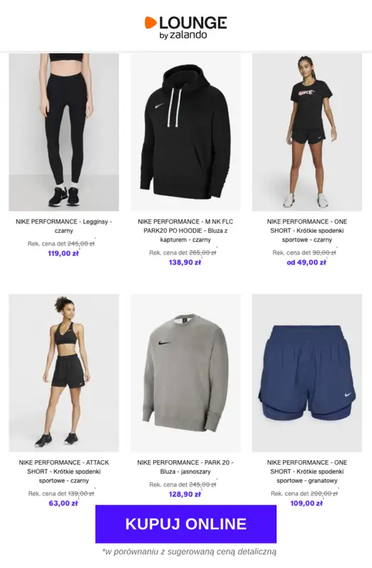 Lounge by Zalando - gazetka promocyjna Specjalne okazje:  Nike Performance od czwartku 26.02 do niedzieli 01.03 - strona 2