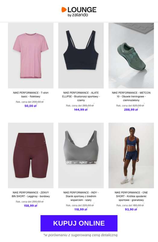 Lounge by Zalando - gazetka promocyjna Specjalne okazje:  Nike Performance od czwartku 26.02 do niedzieli 01.03 - strona 6