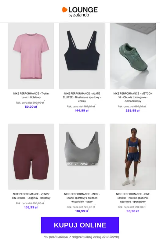 Lounge by Zalando - gazetka promocyjna Specjalne okazje:  Nike Performance od czwartku 26.02 do niedzieli 01.03 - strona 6