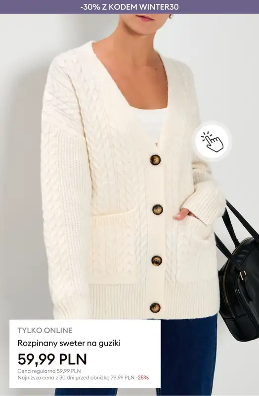 Sinsay - gazetka promocyjna -30% Zimowe Rabaty + darmowa dostawa od 70 PLN od czwartku 26.02 do poniedziałku 02.03 - strona 3