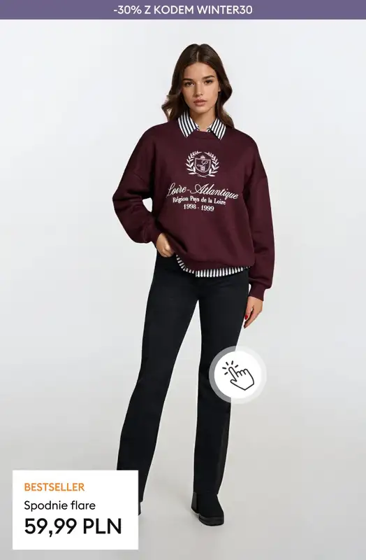 Sinsay - gazetka promocyjna -30% Zimowe Rabaty + darmowa dostawa od 70 PLN od czwartku 26.02 do poniedziałku 02.03 - strona 9