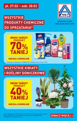 Aldi - gazetka promocyjna Mix okazji w super cenach Aldi! od piątku 27.02 do soboty 28.02