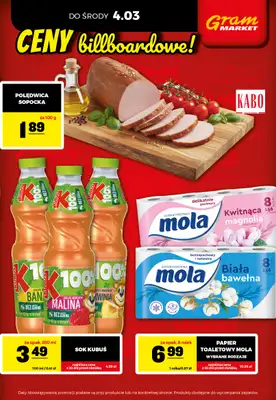 Gram Market - gazetka promocyjna Cały tydzień niskie ceny od piątku 27.02 do środy 04.03 - strona 3