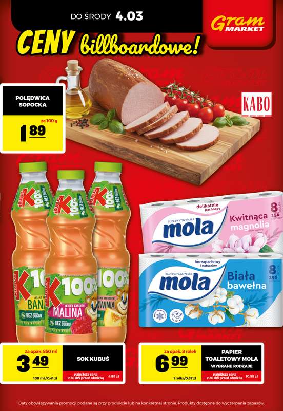 Gram Market - gazetka promocyjna Cały tydzień niskie ceny od piątku 27.02 do środy 04.03 - strona 3