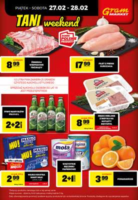 Gram Market - gazetka promocyjna Cały tydzień niskie ceny od piątku 27.02 do środy 04.03 - strona 2