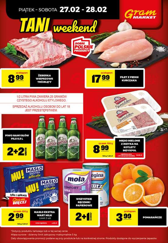 Gram Market - gazetka promocyjna Cały tydzień niskie ceny od piątku 27.02 do środy 04.03 - strona 2