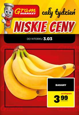 Gram Market - gazetka promocyjna Cały tydzień niskie ceny od piątku 27.02 do środy 04.03