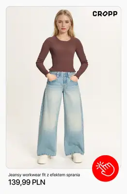 Cropp - gazetka promocyjna Jeansy damskie na wiosnę – znajdź swój fason od czwartku 26.02  - strona 11