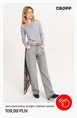 Cropp - gazetka promocyjna Jeansy damskie na wiosnę – znajdź swój fason od czwartku 26.02  - strona 4
