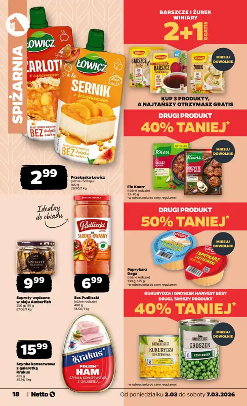 Netto - gazetka promocyjna Gazetka od poniedziałku 02.03 do soboty 07.03 - strona 18