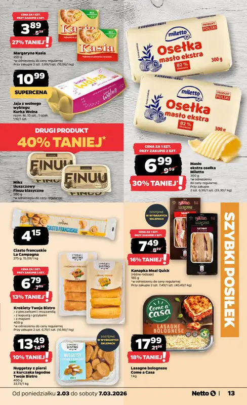 Netto - gazetka promocyjna Gazetka od poniedziałku 02.03 do soboty 07.03 - strona 13