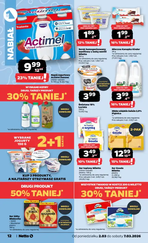 Netto - gazetka promocyjna Gazetka od poniedziałku 02.03 do soboty 07.03 - strona 12