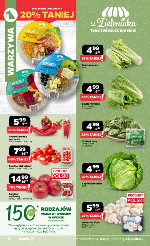 Netto - gazetka promocyjna Gazetka od poniedziałku 02.03 do soboty 07.03 - strona 6