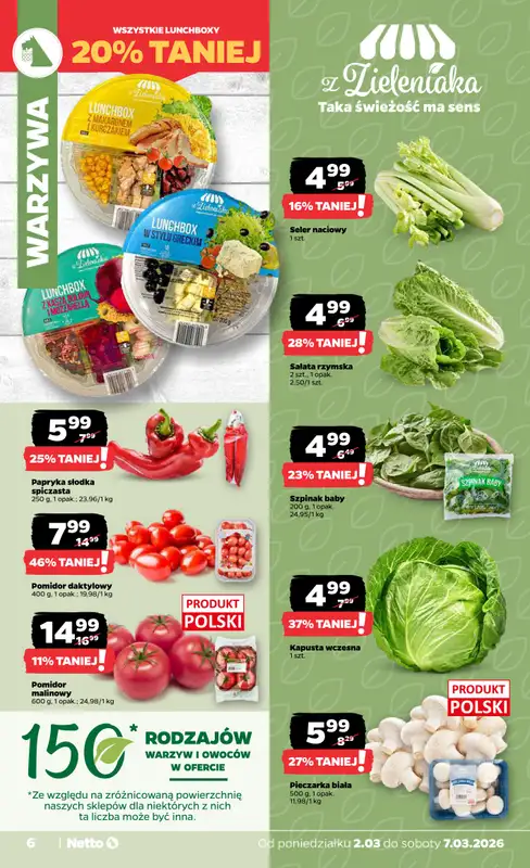 Netto - gazetka promocyjna Gazetka od poniedziałku 02.03 do soboty 07.03 - strona 6