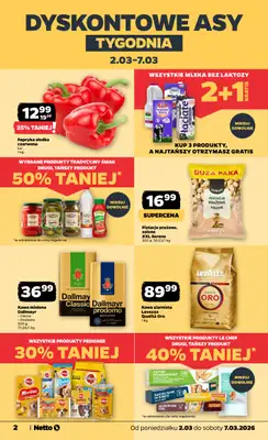 Netto - gazetka promocyjna Gazetka od poniedziałku 02.03 do soboty 07.03 - strona 2