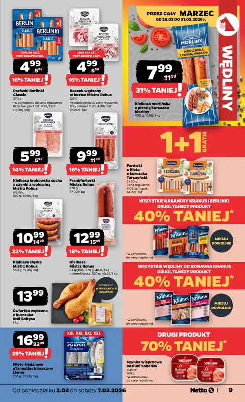 Netto - gazetka promocyjna Gazetka od poniedziałku 02.03 do soboty 07.03 - strona 9