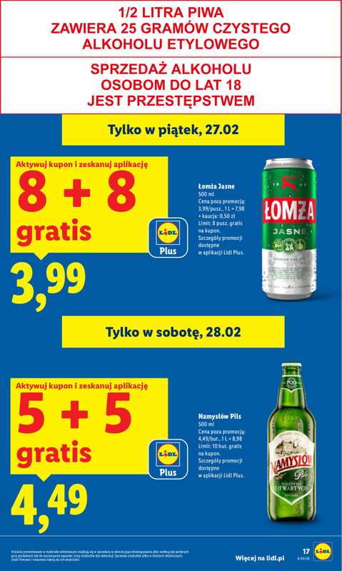 Lidl - gazetka promocyjna Oferta od czwartku od czwartku 26.02 do soboty 28.02 - strona 17