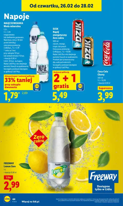 Lidl - gazetka promocyjna Oferta od czwartku od czwartku 26.02 do soboty 28.02 - strona 46