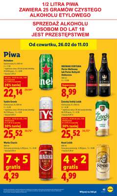 Lidl - gazetka promocyjna Oferta od czwartku od czwartku 26.02 do soboty 28.02 - strona 47