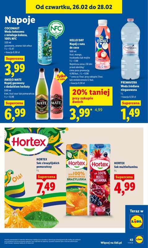 Lidl - gazetka promocyjna Oferta od czwartku od czwartku 26.02 do soboty 28.02 - strona 45