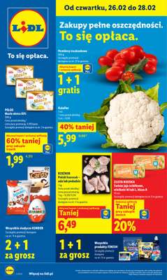 Lidl - gazetka promocyjna Oferta od czwartku od czwartku 26.02 do soboty 28.02