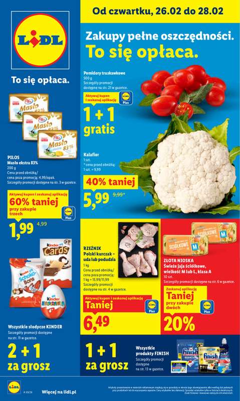 Lidl - gazetka promocyjna Oferta od czwartku od czwartku 26.02 do soboty 28.02