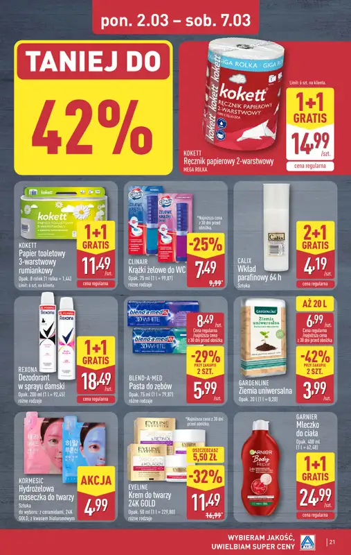 Aldi - gazetka promocyjna Pełny katalog! od poniedziałku 02.03 do soboty 07.03 - strona 21