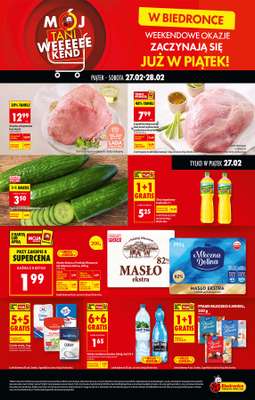 Biedronka - gazetka promocyjna Tani Weekend od piątku 27.02 do soboty 28.02