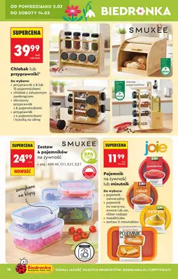 Biedronka - gazetka promocyjna Hity i inspiracje, od 28.02 od soboty 28.02 do środy 18.03 - strona 14