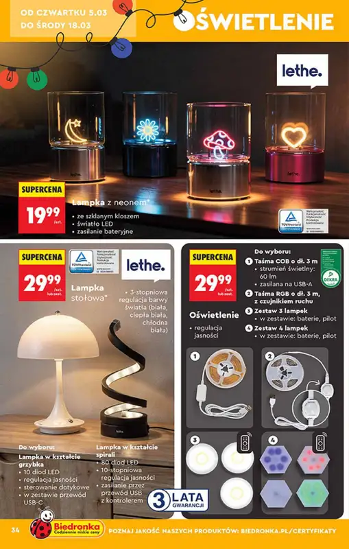 Biedronka - gazetka promocyjna Hity i inspiracje, od 28.02 od soboty 28.02 do środy 18.03 - strona 34